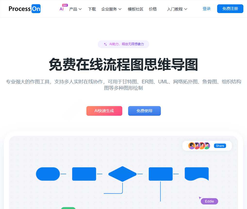 ProcessOn 网站截图