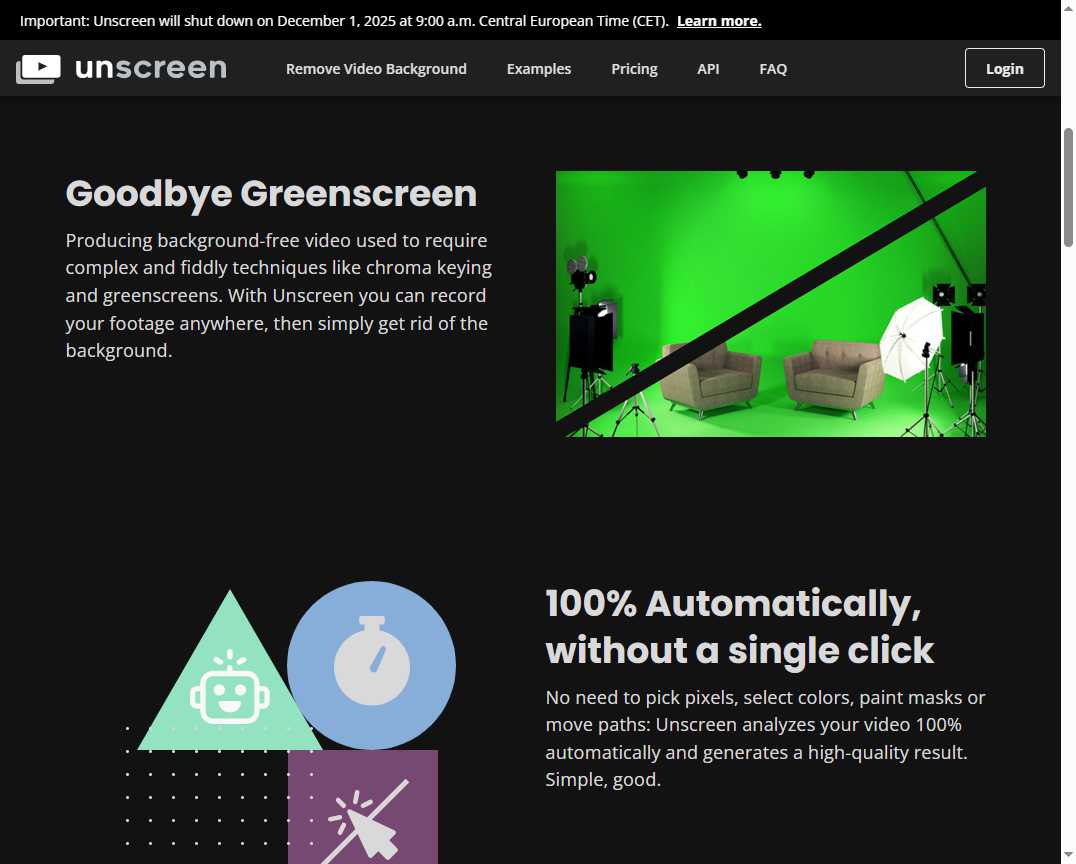 Unscreen 网站截图