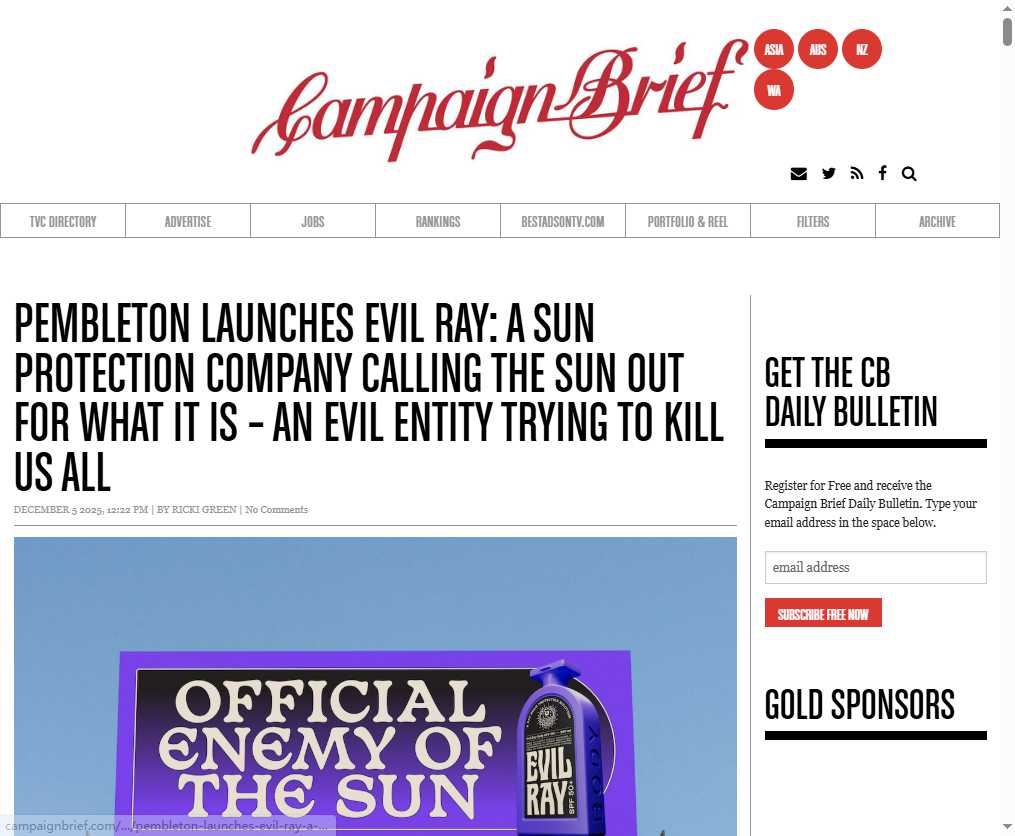 Campaign Brief 网站截图