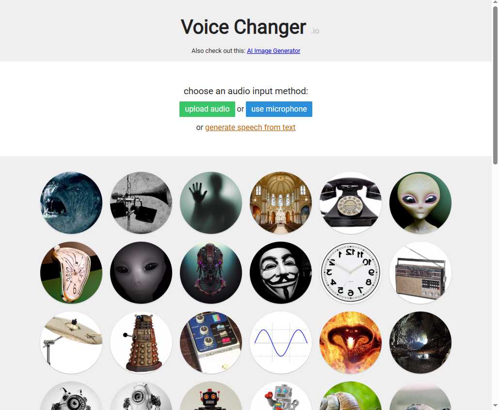 Voice Changer 网站截图