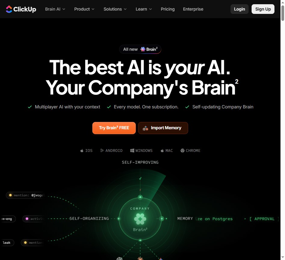 Brain² 网站截图